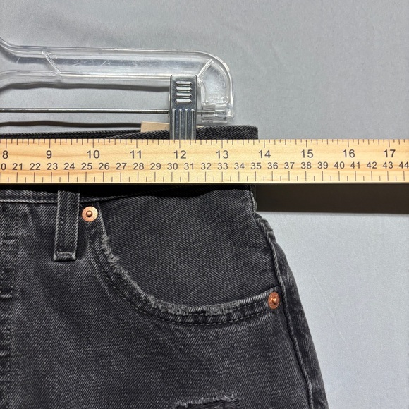 Levi's Charcoal 501 Denim Shorts - Picture 6 of 6
